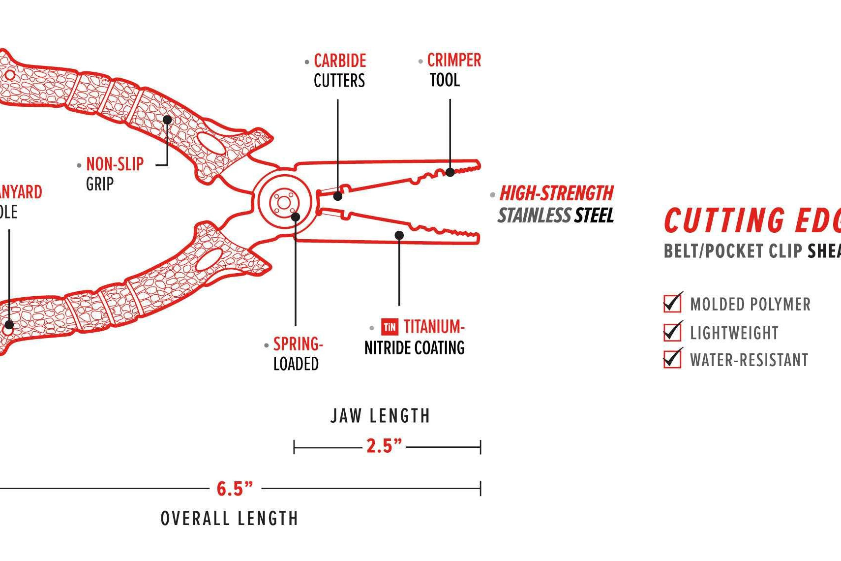 Bubba 6.5" Stainless Steel Pliers