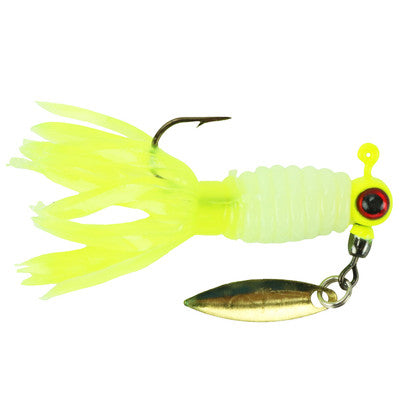 Mr. Crappie Sausage Head Spins Pre-Rigged Crappie Thunder Refrigerator White 1