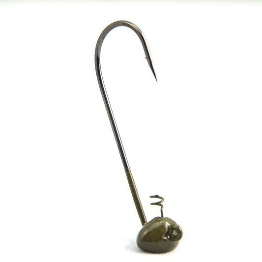 Secret Lures Ledge Shaker Jig Heads Green Pumpkin