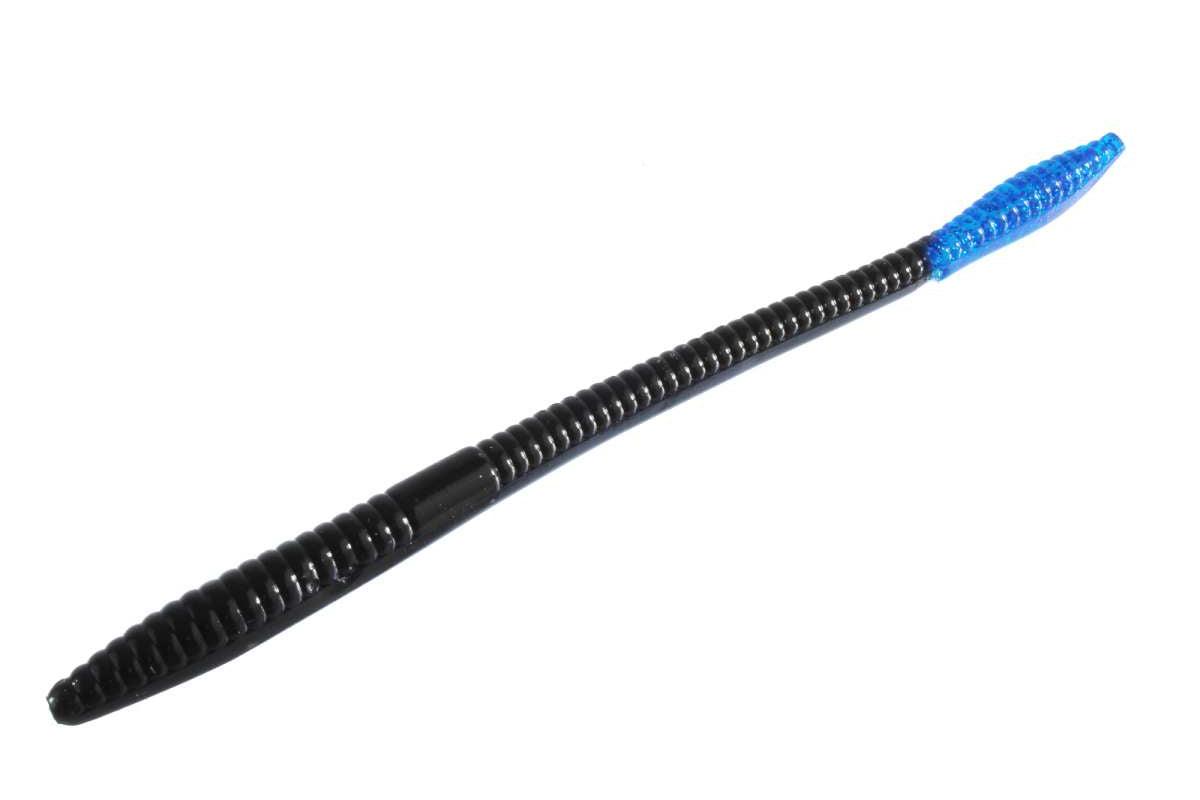 Zoom Trick Worm Black Blue Tail 124**