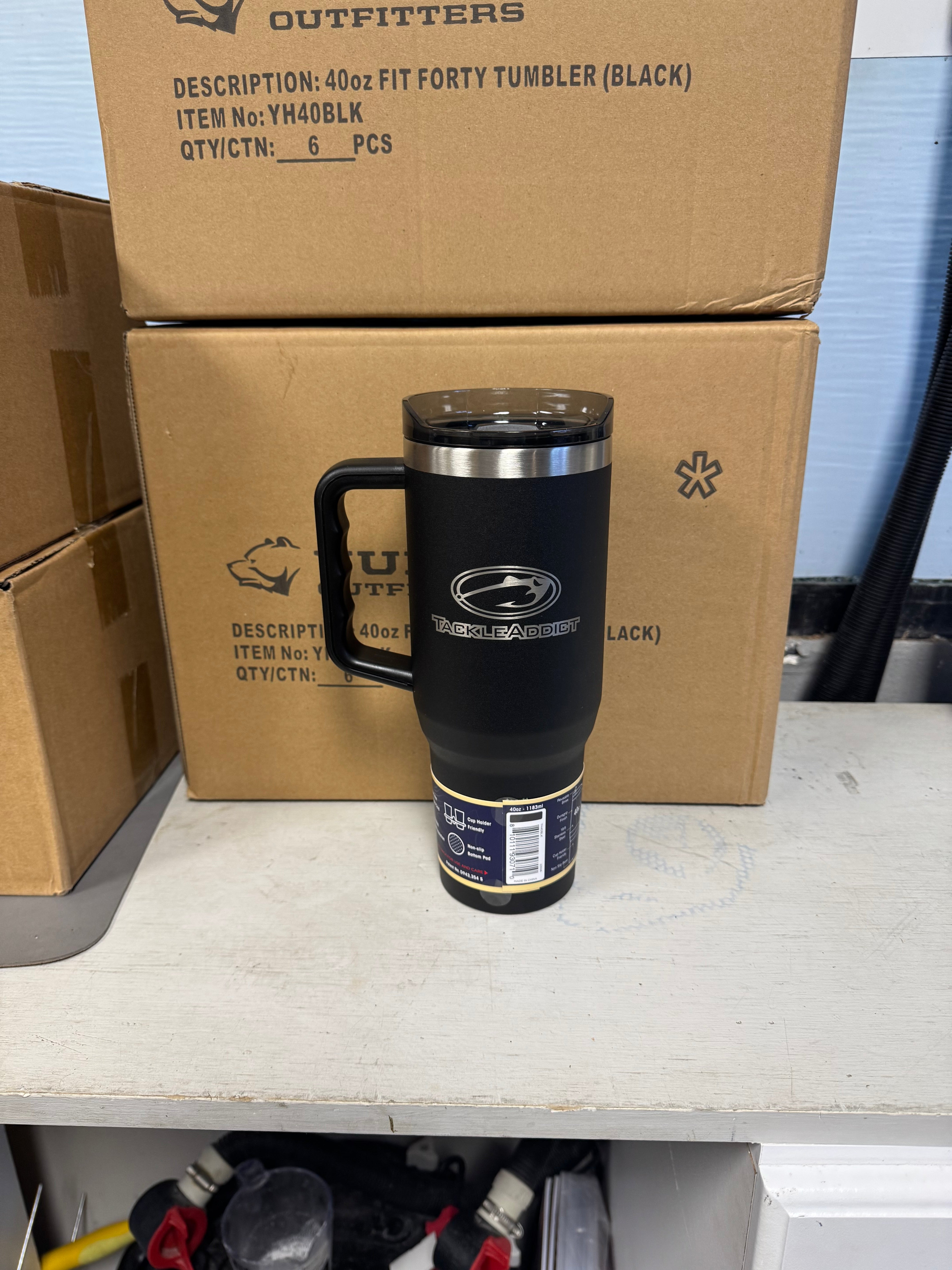 Tackle Addict Yukon Cups Fit Forty - Black