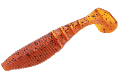 Yamamoto Paddle Tail Zako 4" Fire Craw 9003