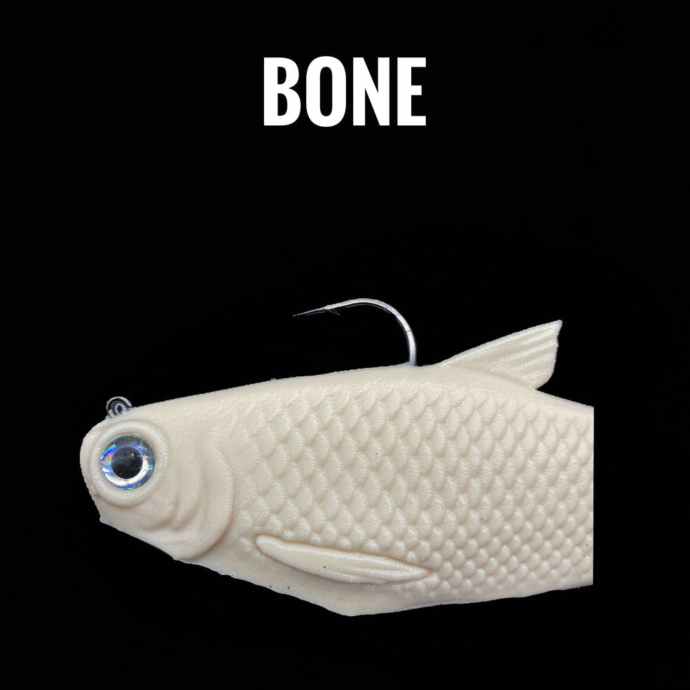 Bull Shad Bacca Burrito Swimbaits Bone