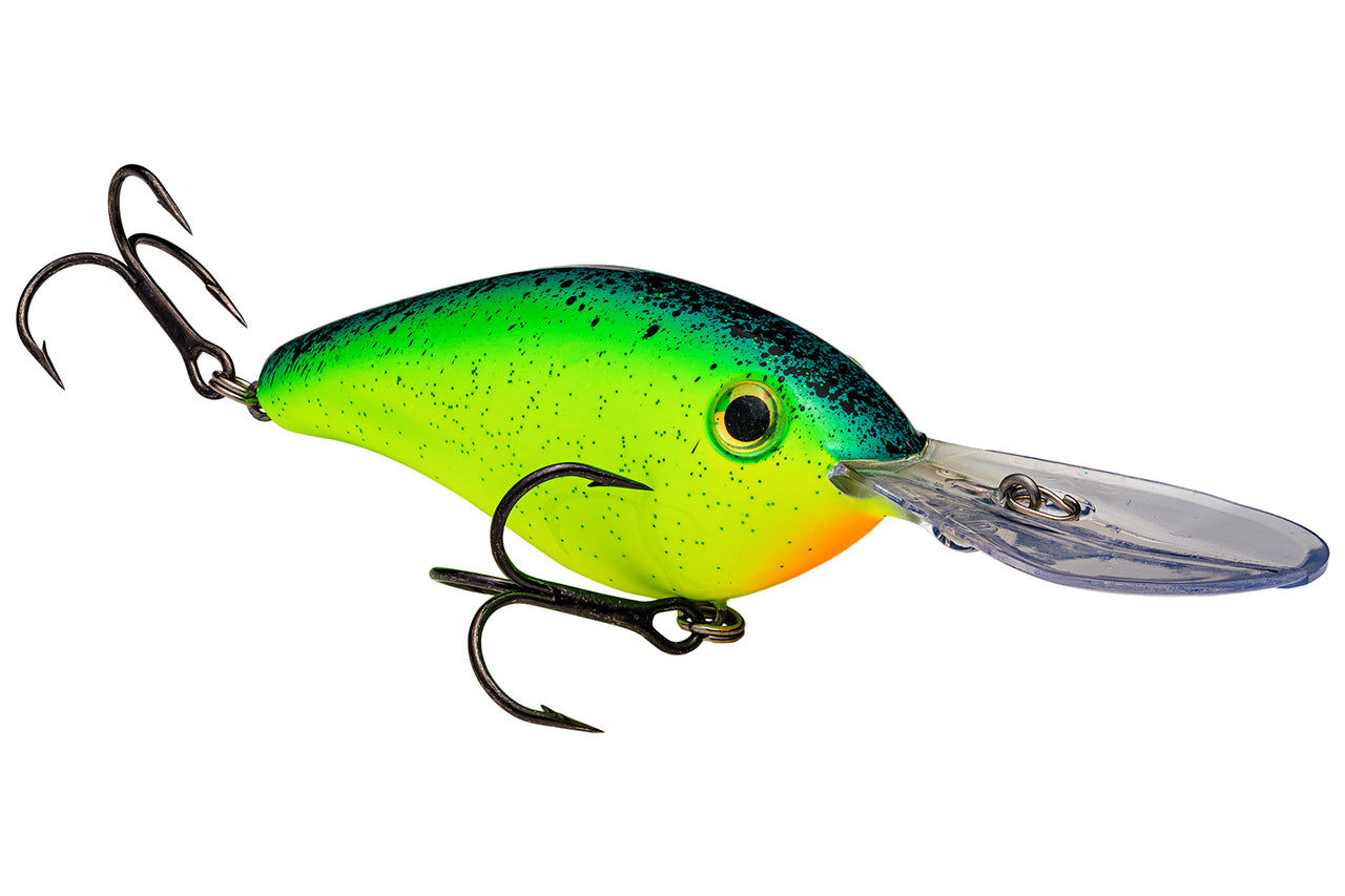Strike King 10XD Chartreuse Blue Back Splatterback (D)