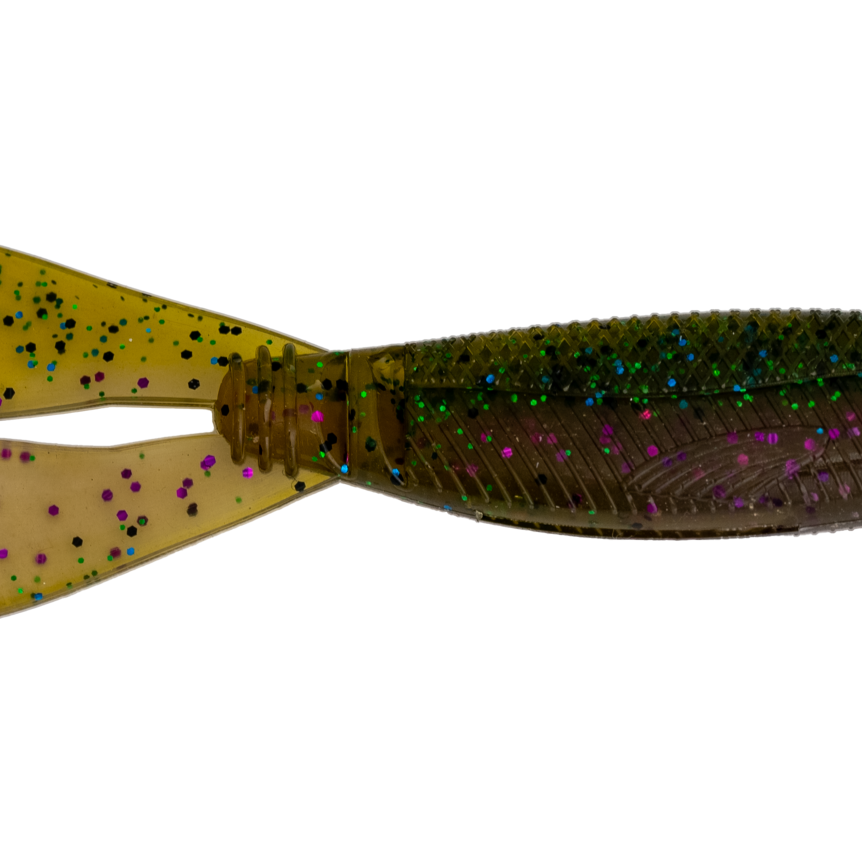 G-Ratt Baits Mixer Jig Trailers 5pk GREEN N' PURPLE