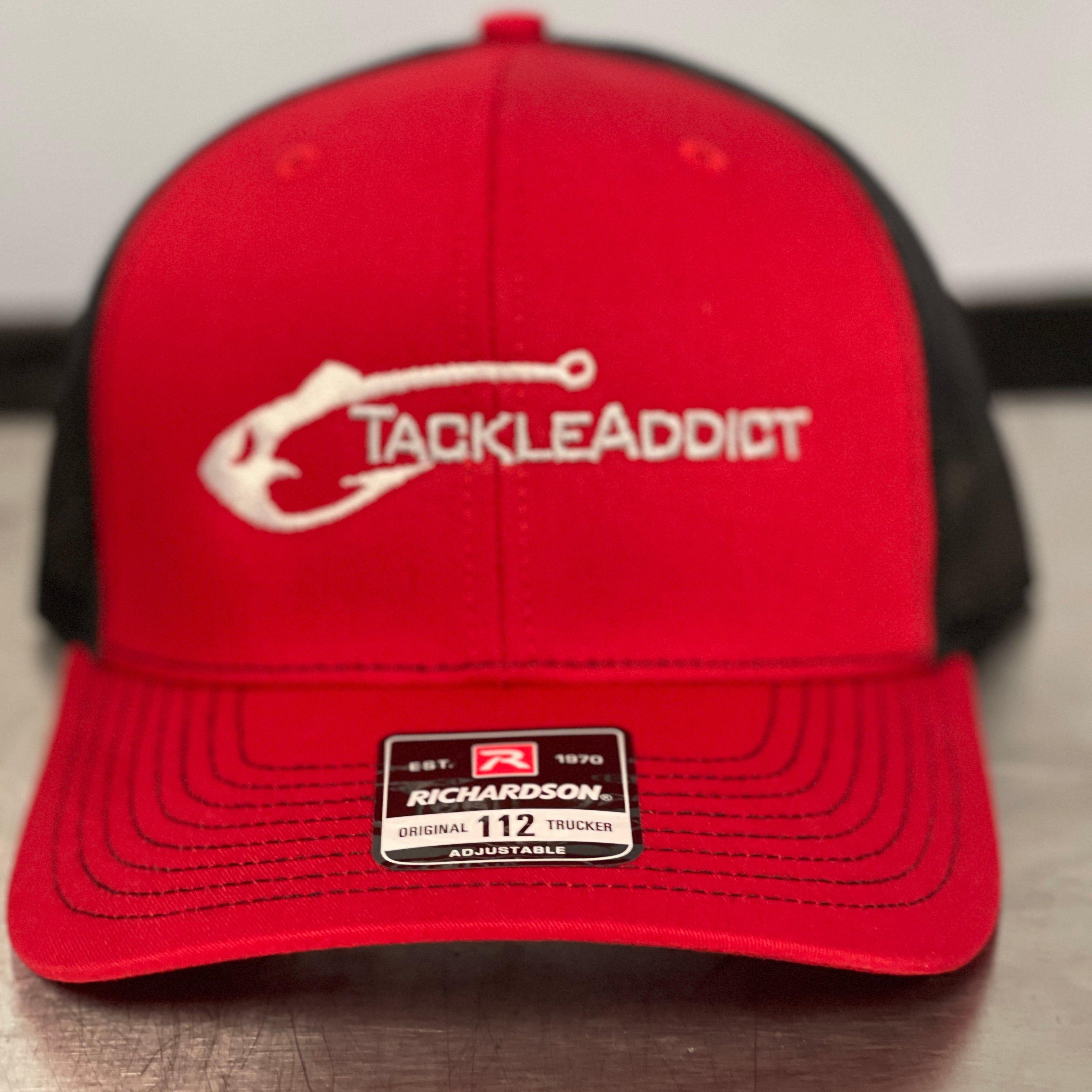 Tackle Addict Hats Red & Black R112
