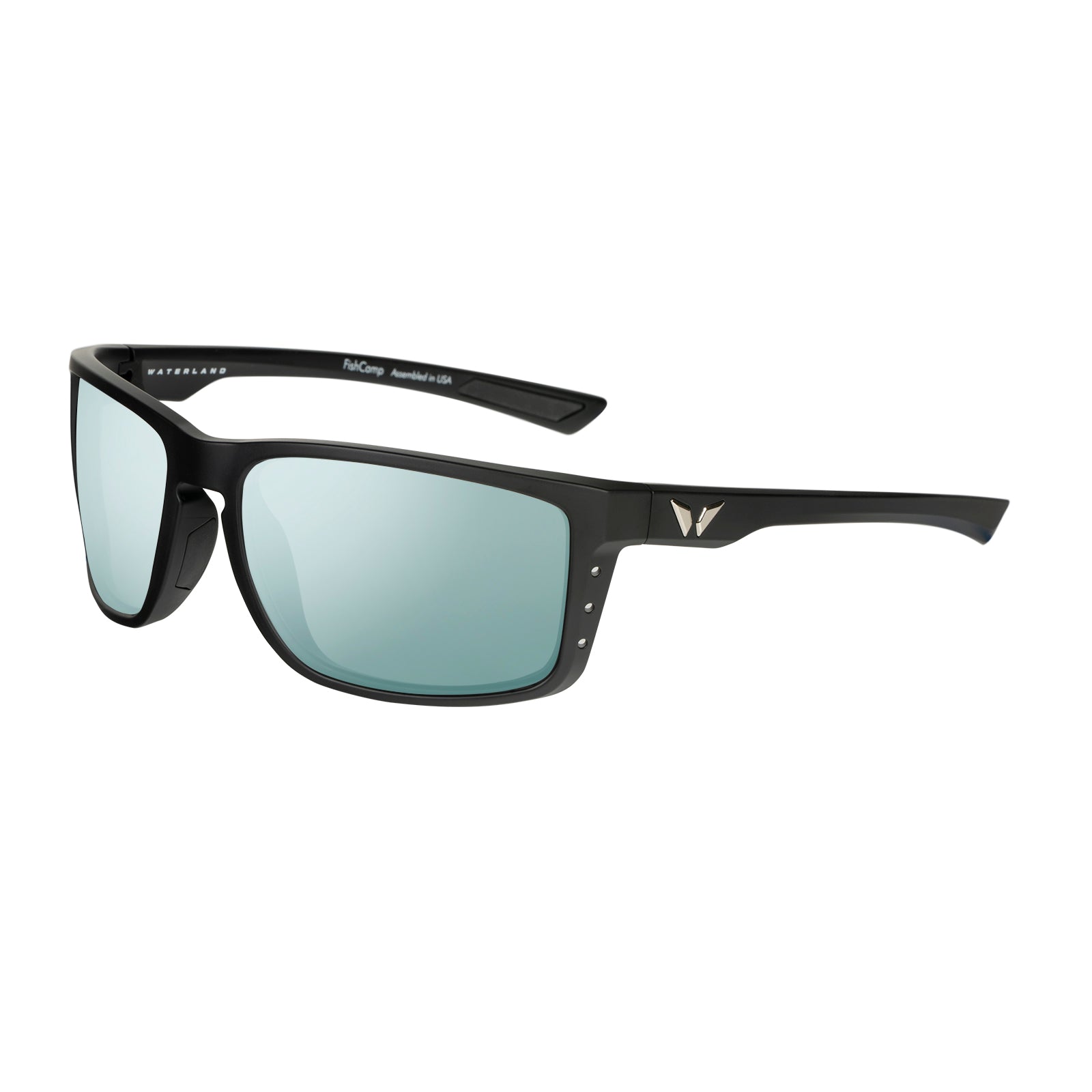 WaterLand Co. FishCamp Sunglasses Silver Honey Mirror