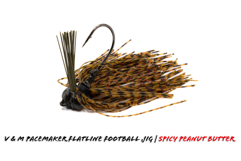 V&M Pacemaker Flatline Football Jig Spicy Peanut Butter 5 8oz