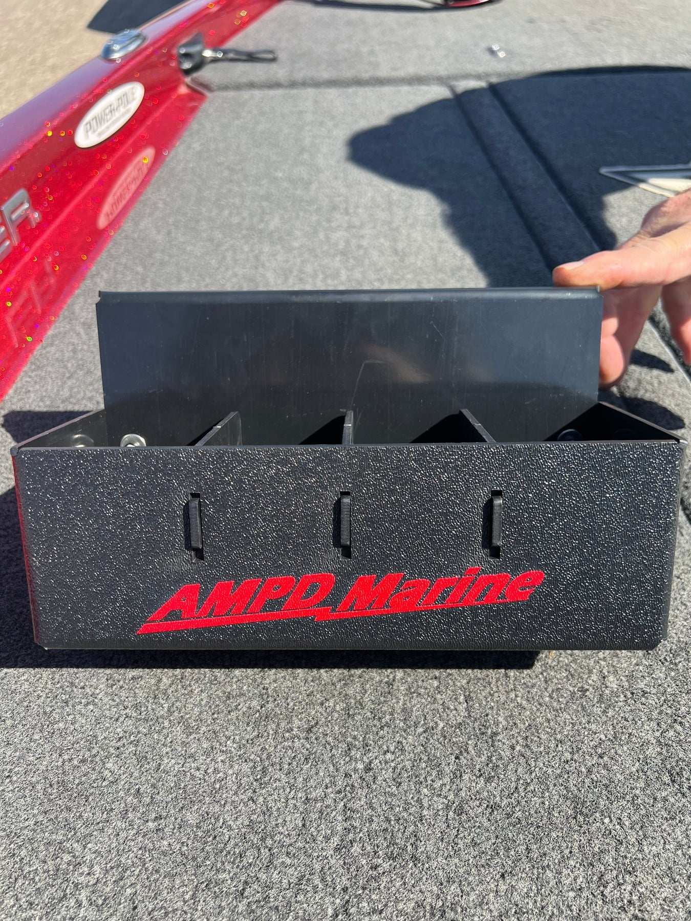 NPDSK0061 SKEETER, XPRESS, GATOR TRAX DIVIDED CATCH ALL HANGING TRAY