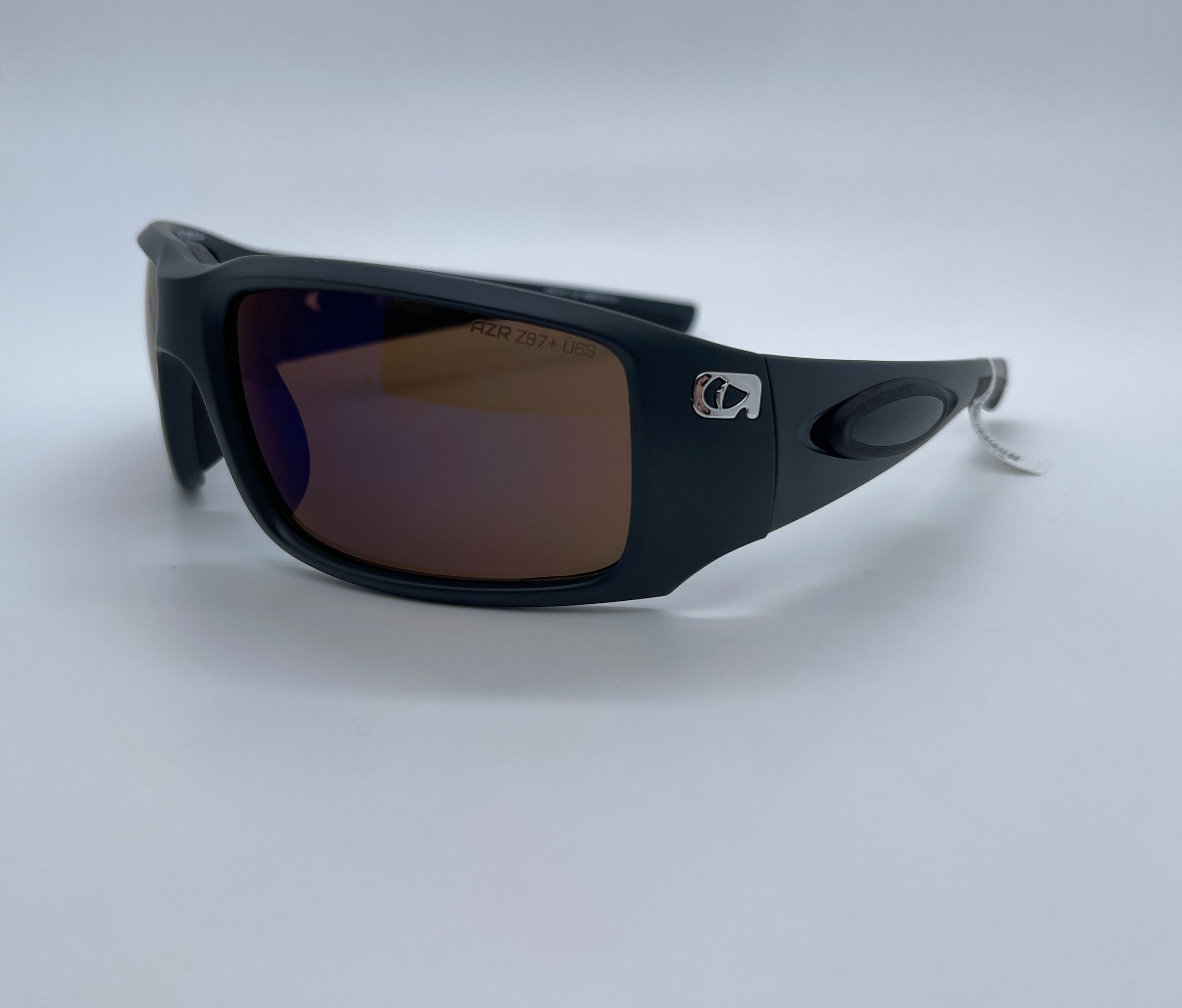 Amphibia Eclipse Sunglasses Matte Gunmetal Amber Wave (ANSI Rated)