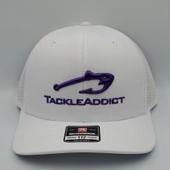 Tackle Addict 3D Embroidered Logo Hats Purple
