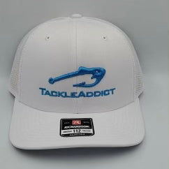 Tackle Addict 3D Embroidered Logo Hats Blue
