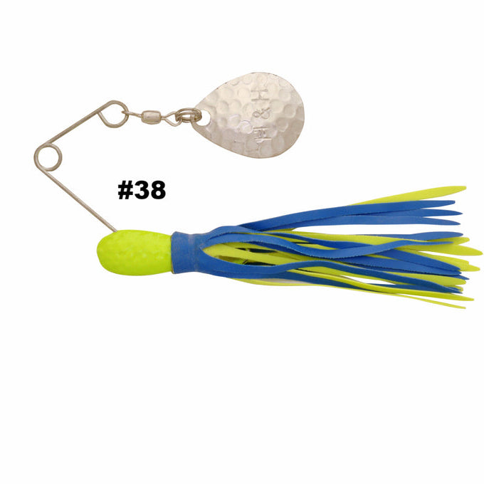 H&H Spinnerbait Chartreuse Blue Chart Single Colorado
