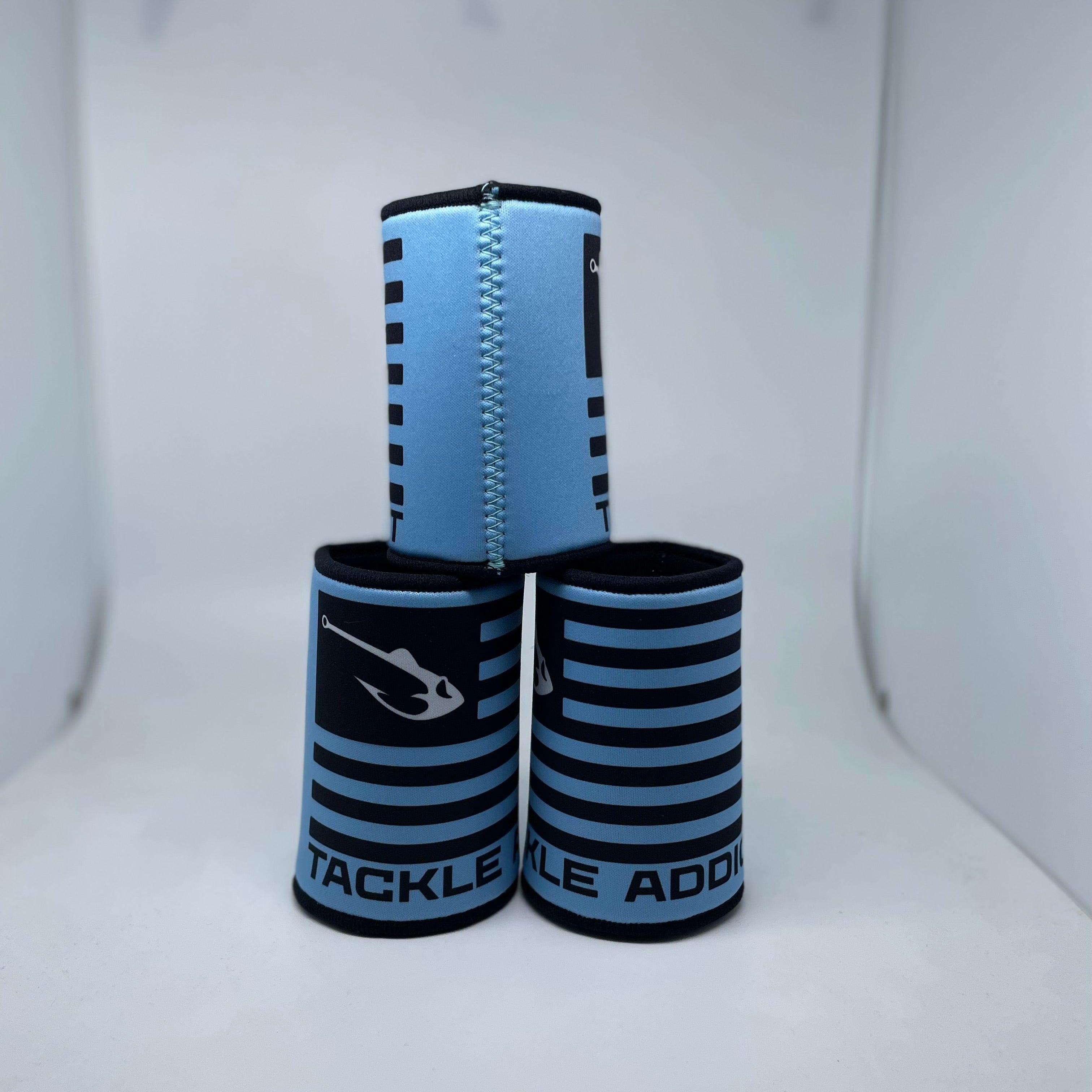 Tackle Addict Koozies Light Blue TA Flag