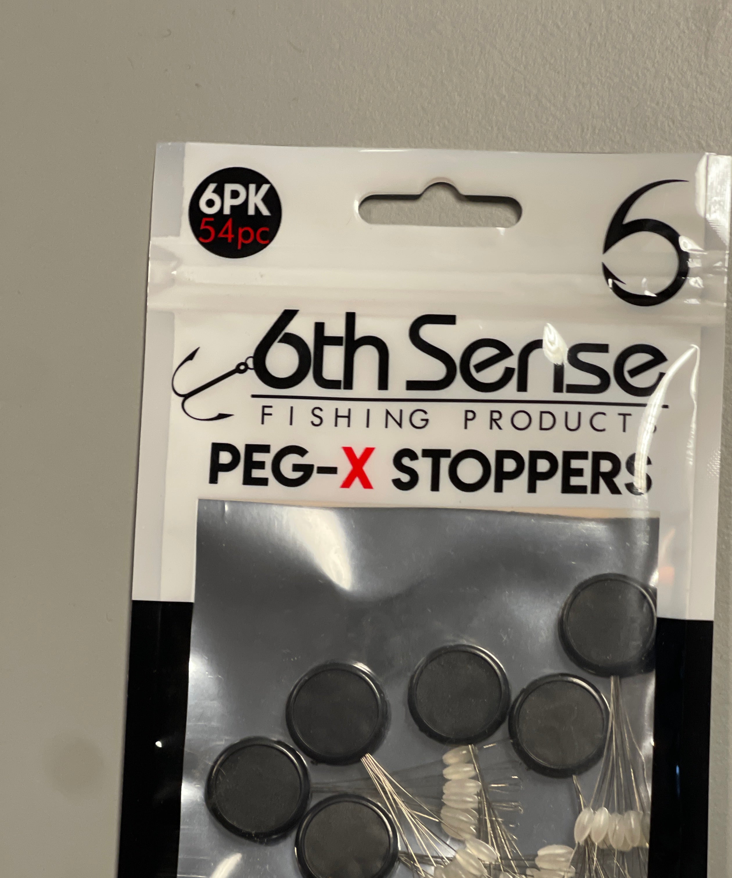6th Sense Peg-X Stoppers 6pk Clear