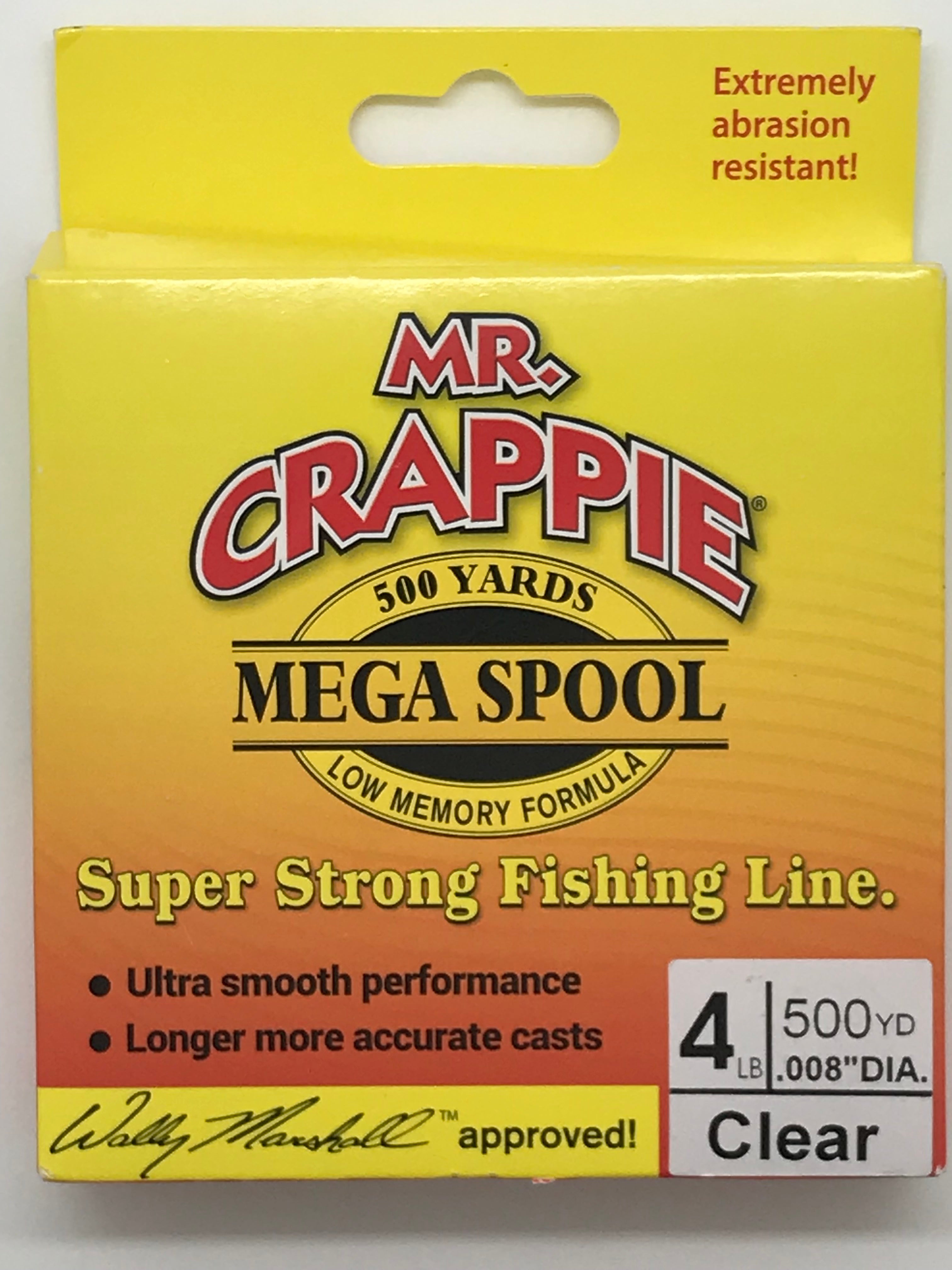 MR. CRAPPIE Mega spool clear 4 lbs 500 Yds