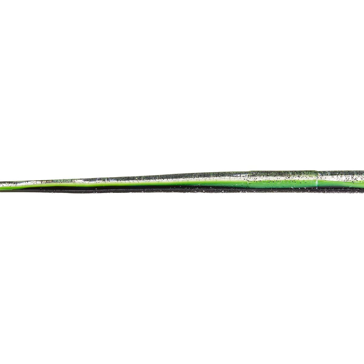 Roboworm Straight Tail 4.5" Salt & Pepper Chartreuse