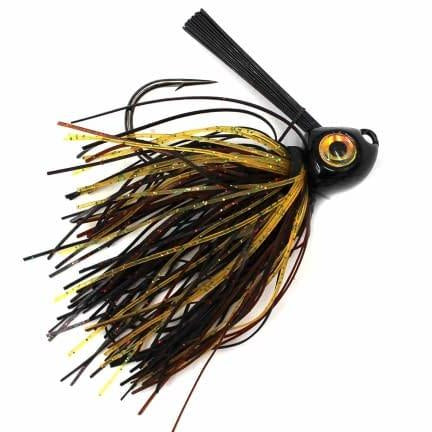 Santone Big Pig Grass Jig Black Brown Amber