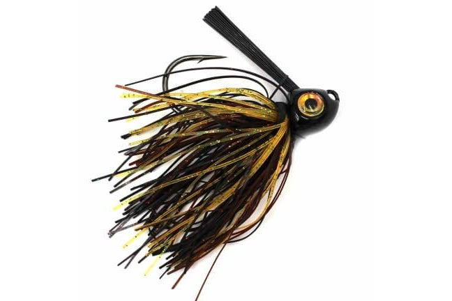 Santone Big Pig Grass Jig Black Brown Amber
