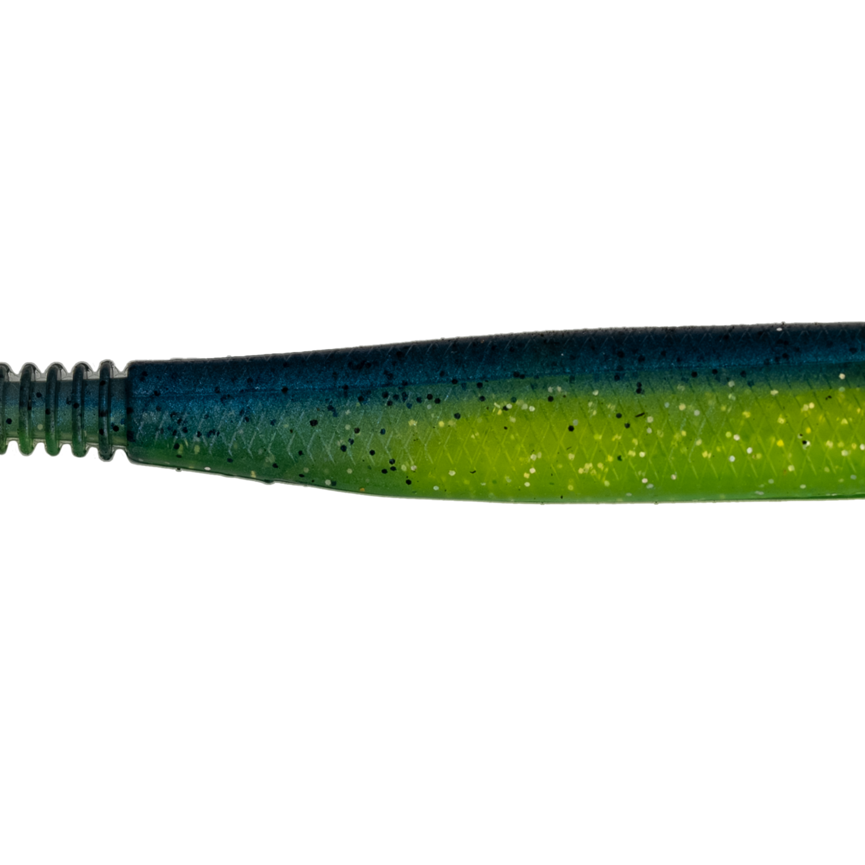 G-Ratt Baits Thin Swim Paddle Tail Swimbaits CHARTREUSE BLUE