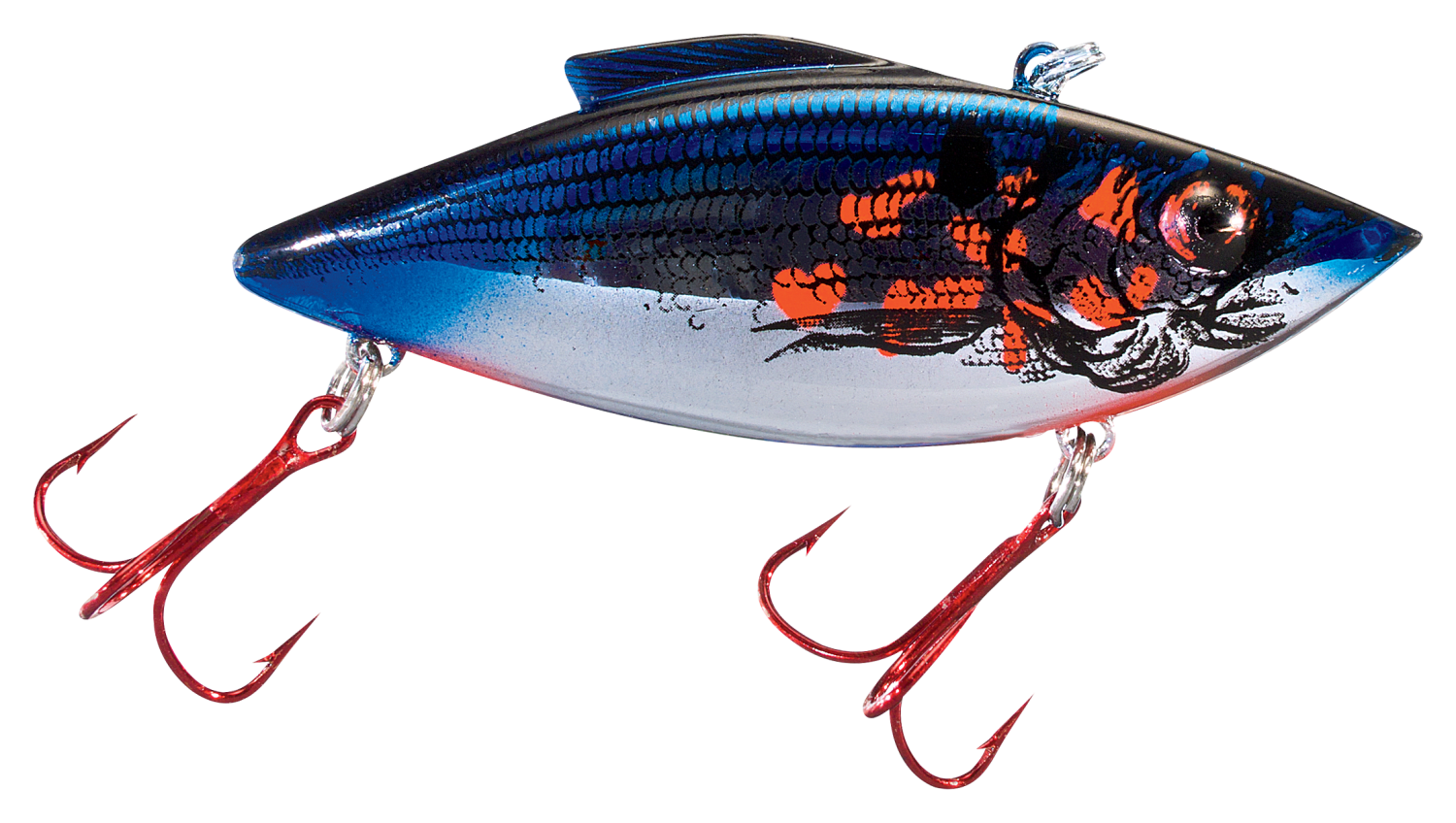 Bill Lewis Rat-L-Trap 1/2oz Chrome Bleeding Shad
