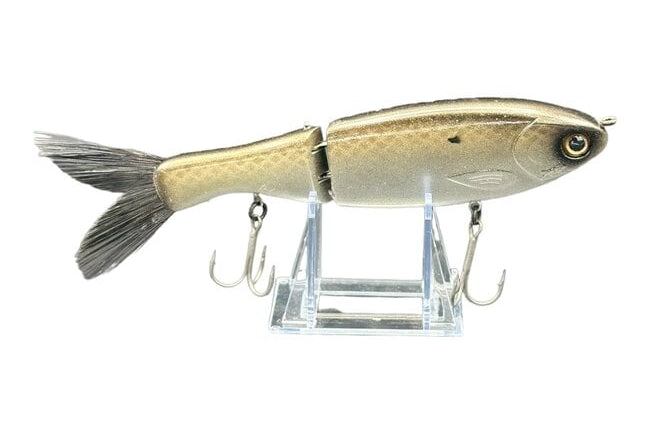 Clutch Swimbait Co. Darter Glide Bait Silver Illusion Pearl