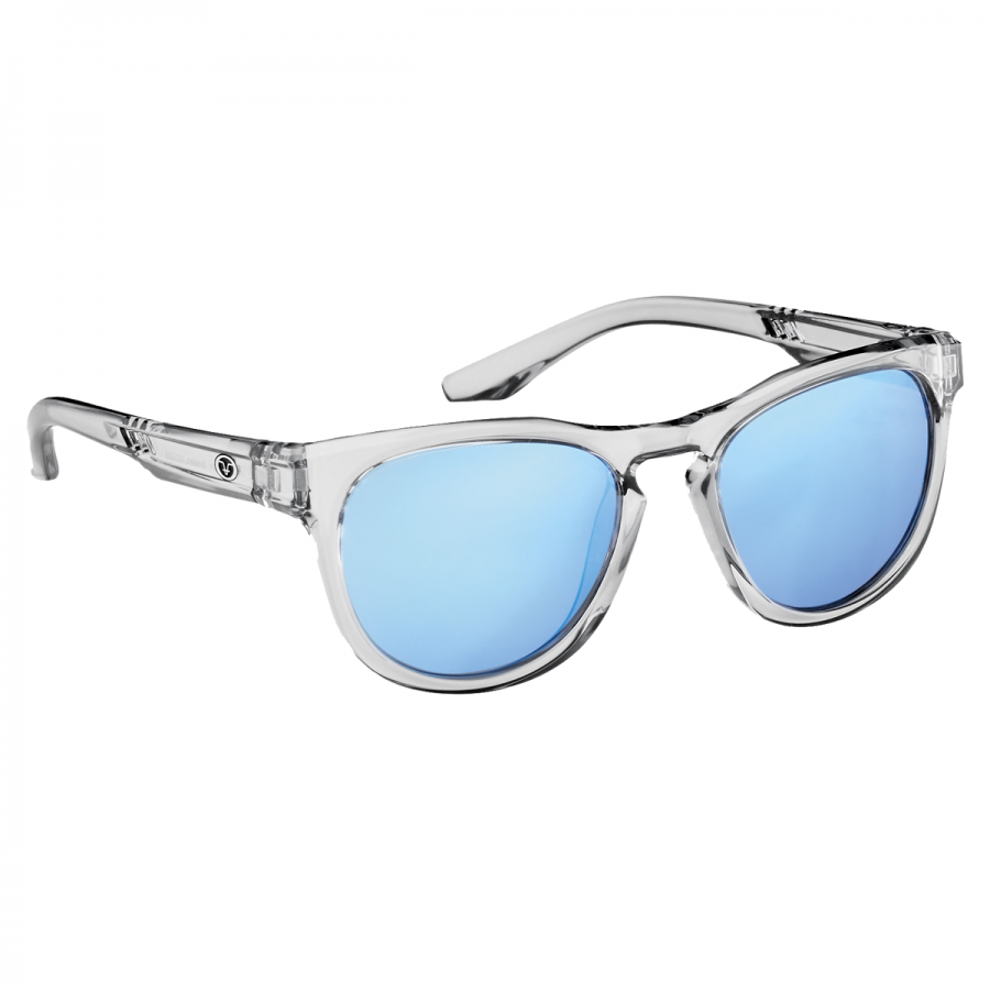 Flying Fisherman Cove Sunglasses Crystal Smoke Blue Mirror