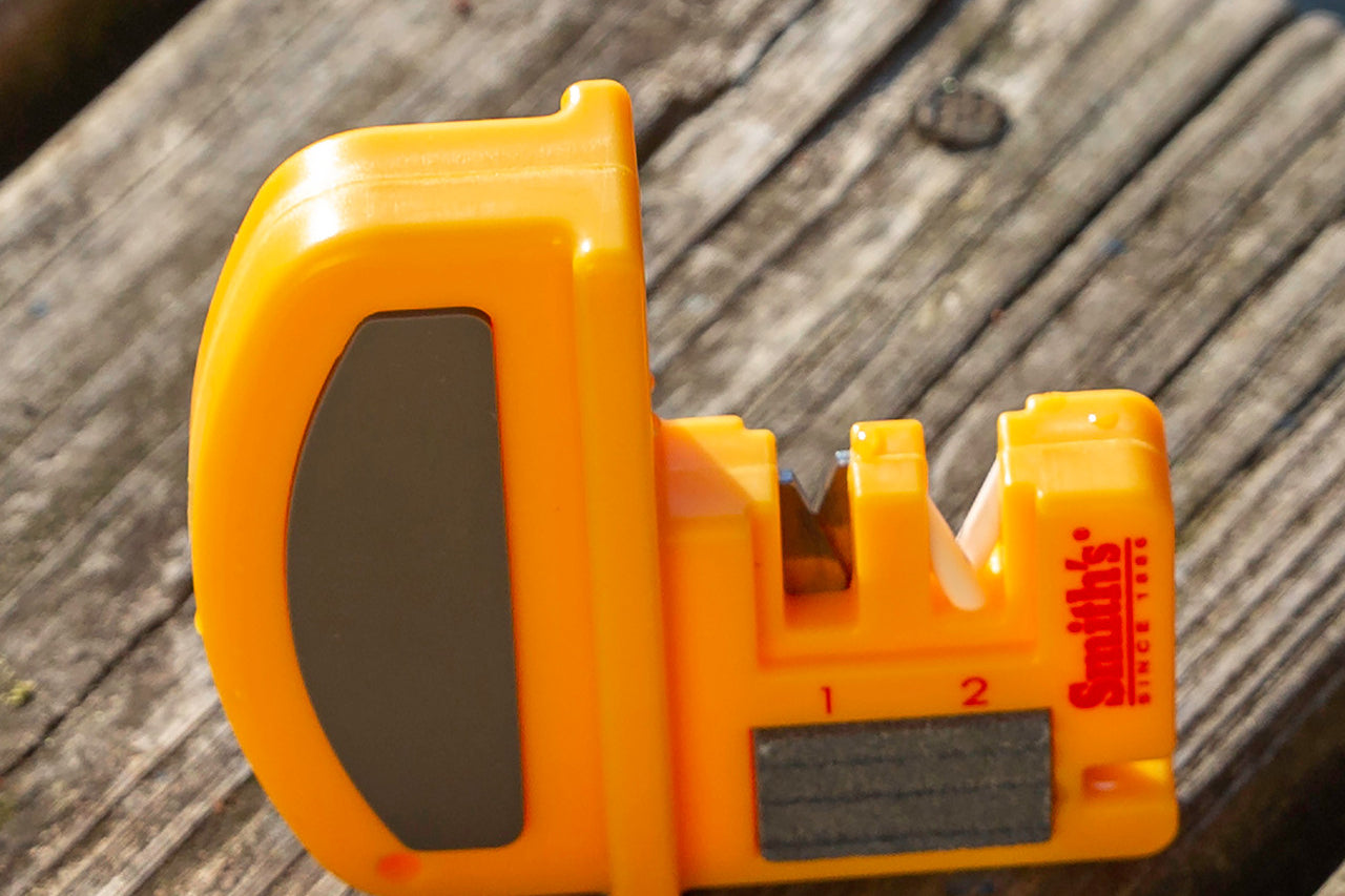 Smith's Fillet Sharpener Knife & Hook Yellow