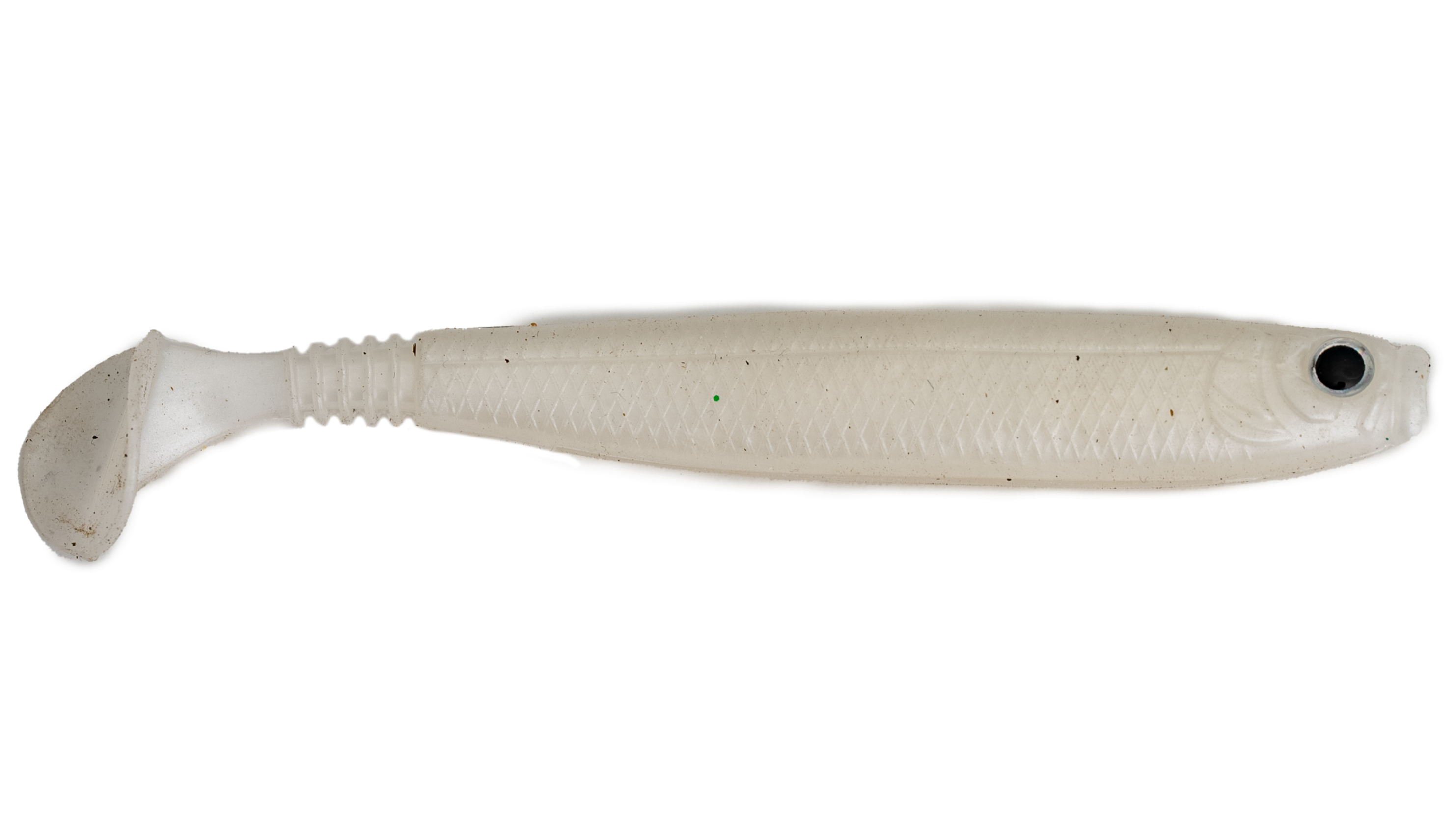G-Ratt Baits Thin Swim Paddle Tail Swimbaits PEARL WHITE