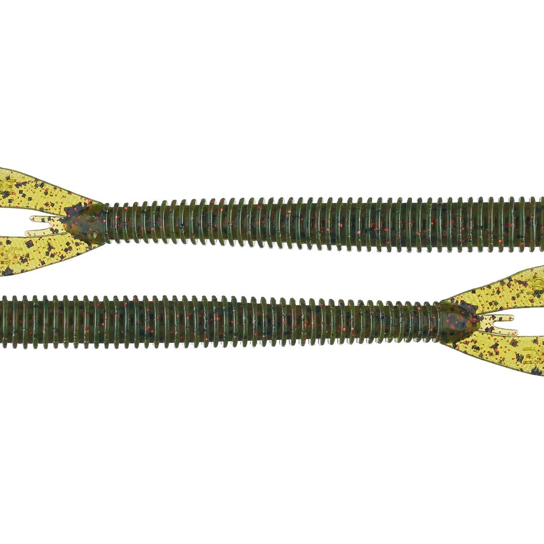 Strike King Rage Twin Tail Menace Worm 6" Watermelon Red Flake