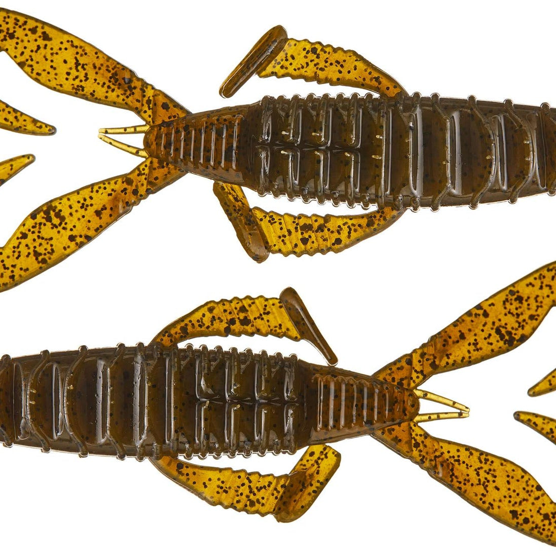 Nories Front Flapper Curly Creature Bait 4" 5pk Light Green Pumkin