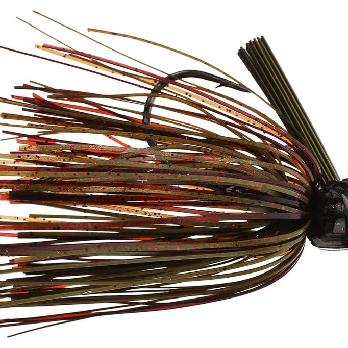V&M Pacemaker Flatline Football Jig Green Pumpkin Craw