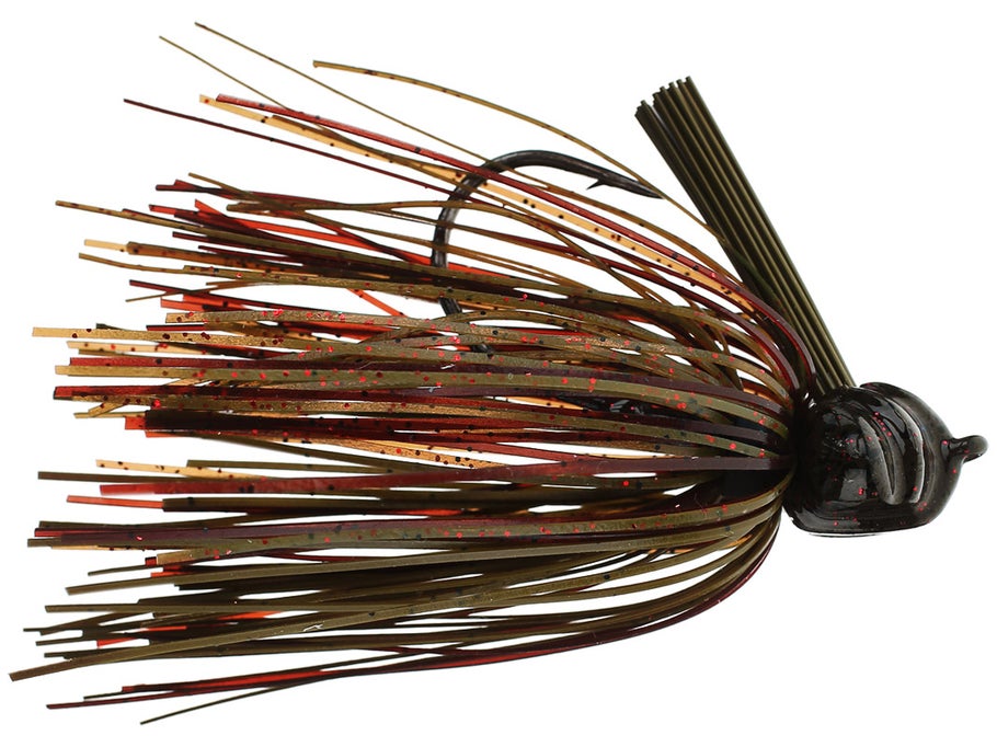 V&M Pacemaker Flatline Football Jig Green Pumpkin Craw