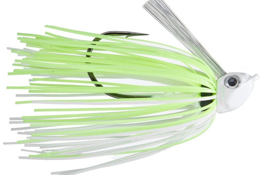 V&M Pacemaker Pulse Swim Jig Chartreuse White