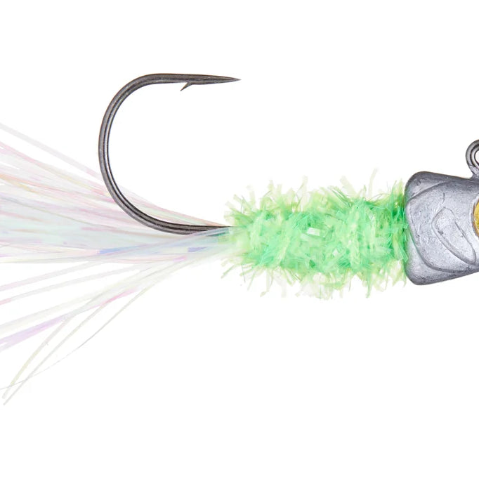 6th Sense Spangle Tinsel Jigs Chartreuse Minnow 1