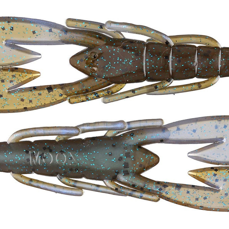 Zoom UltraVibe Speed Craw 3.5" 12pk Green Pumpkin Blue Flash 294**