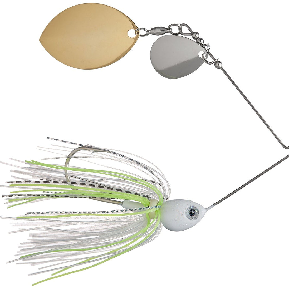 Santone Lures Pretender Colorado Turtle Spinnerbait Mean Green - Col Slv Turt Gld