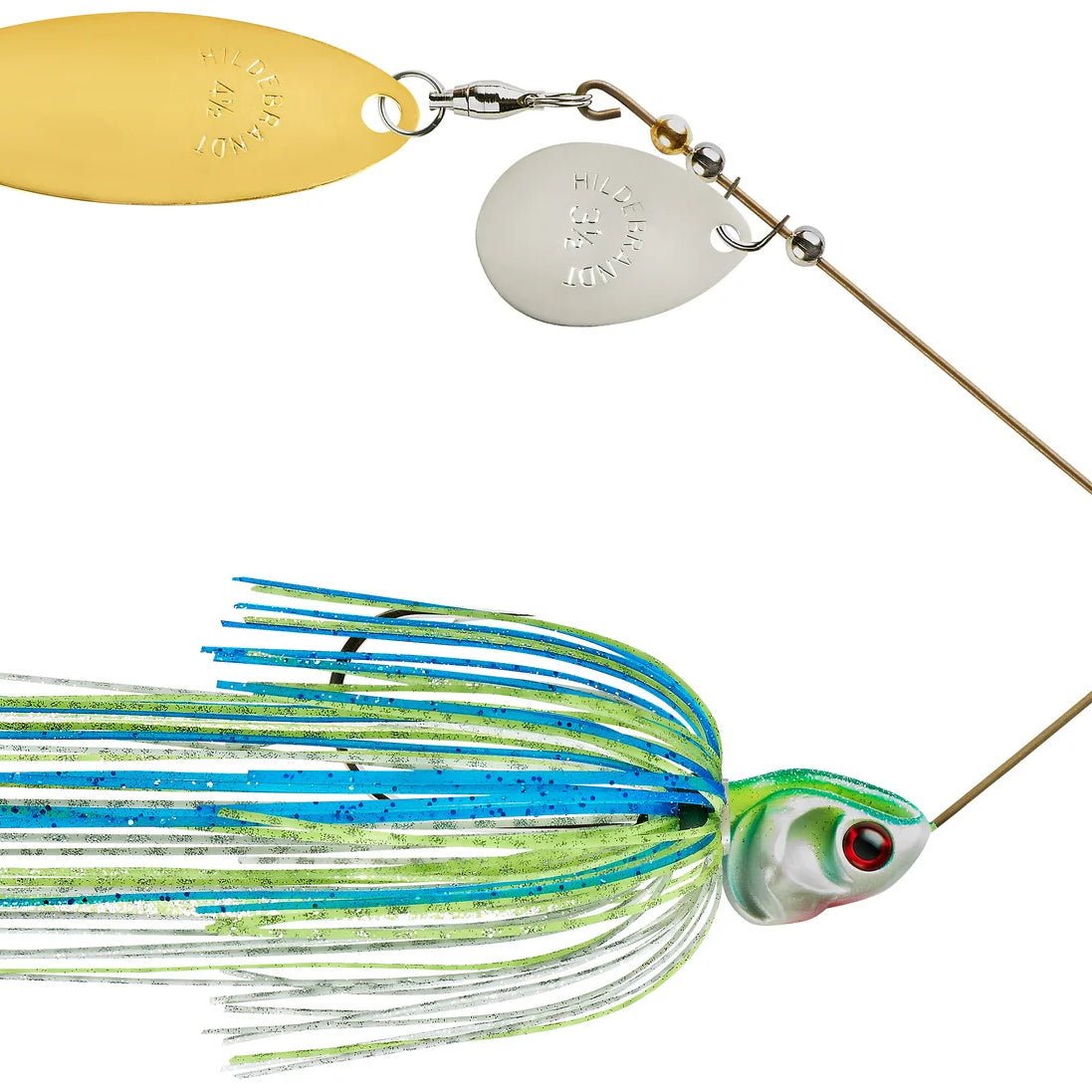 Booyah Covert Colorado Willow Spinnerbaits White Chart. Blue Col Wil Nkl Gld 1 2oz