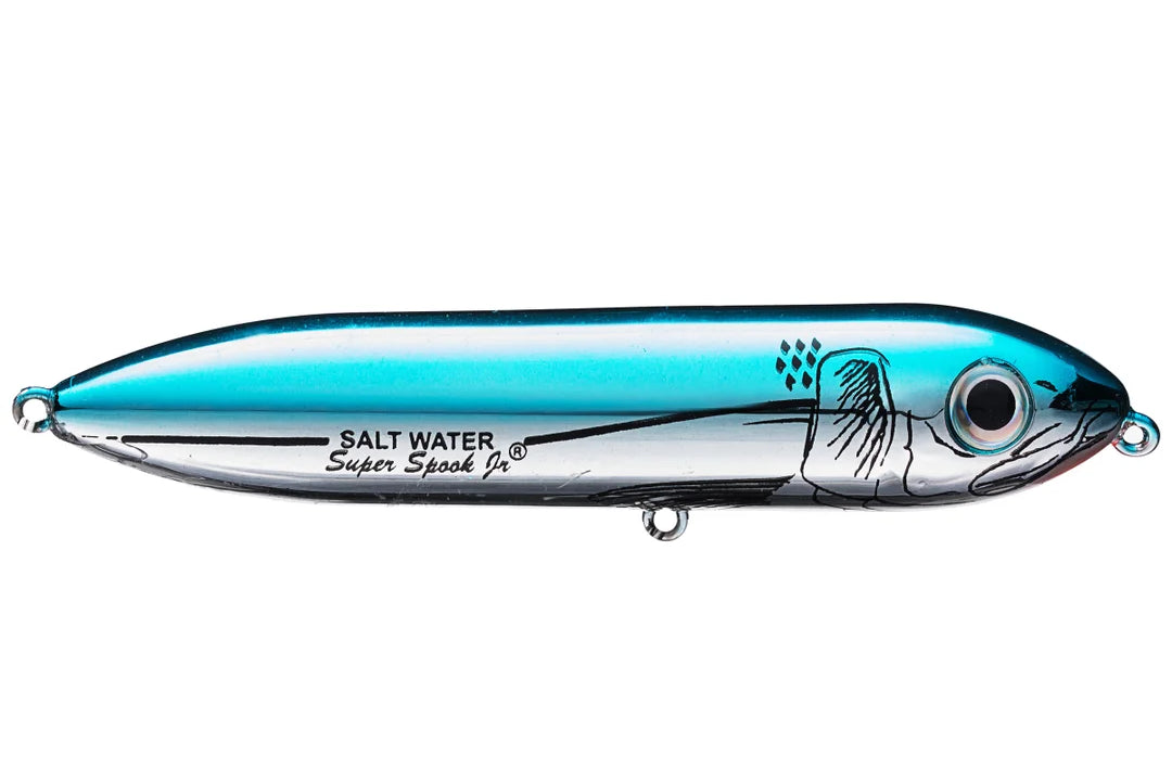 Heddon Super Spook Jr. Blue Chrome