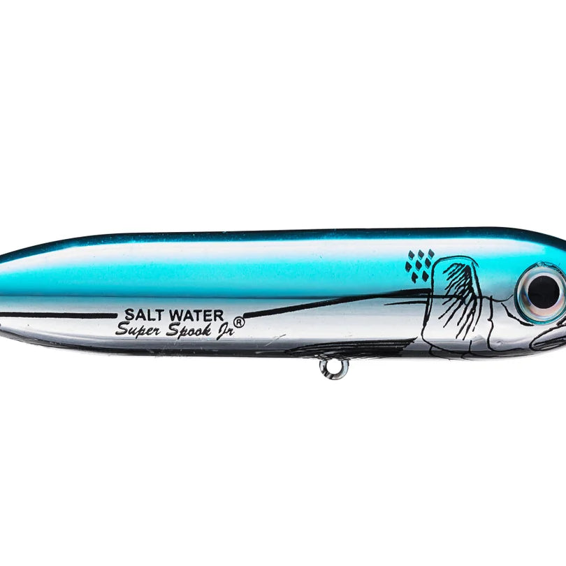 Heddon Super Spook Jr. Blue Chrome