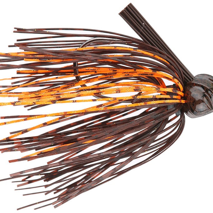V&M Pacemaker Flatline Football Jig Brown Orange