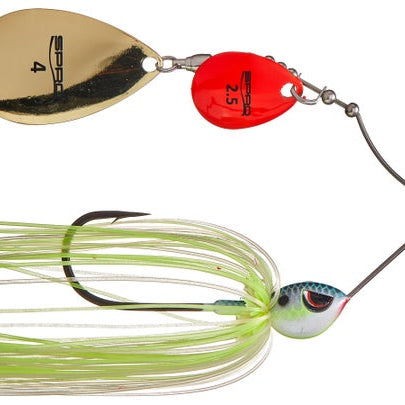 SPRO Thumper Spinnerbait Chartreuse White Red