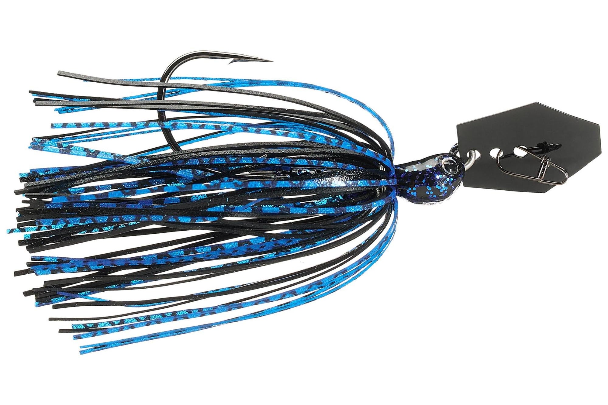 Z-Man Evergreen Chatterbait Jack Hammer Baby Jack Black Blue