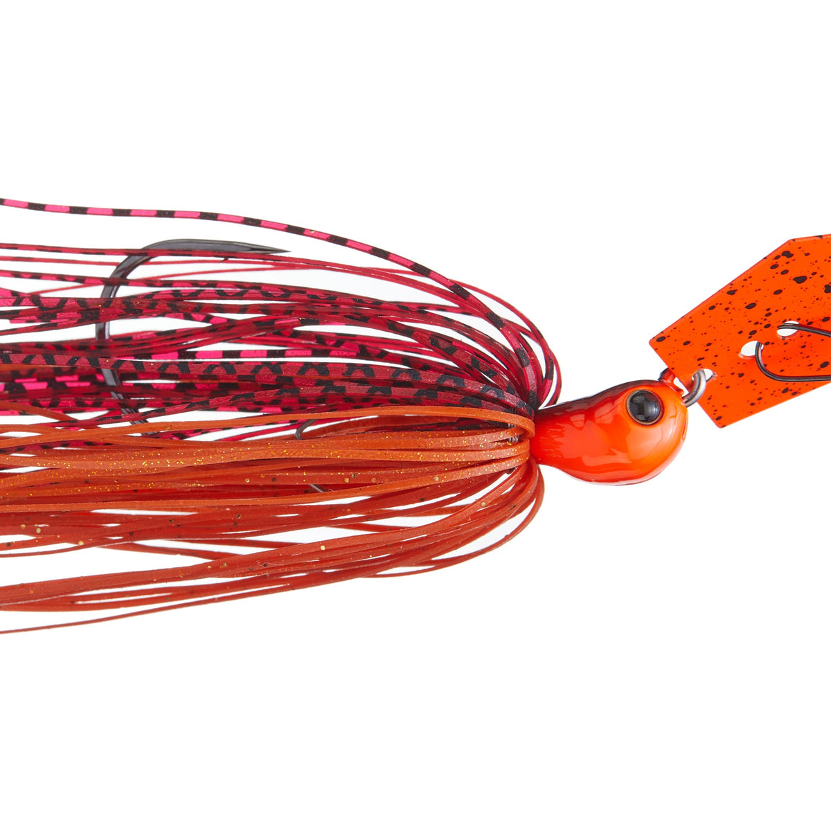 Z-Man Evergreen Chatterbait Jack Hammer Fire Craw Orange Blade