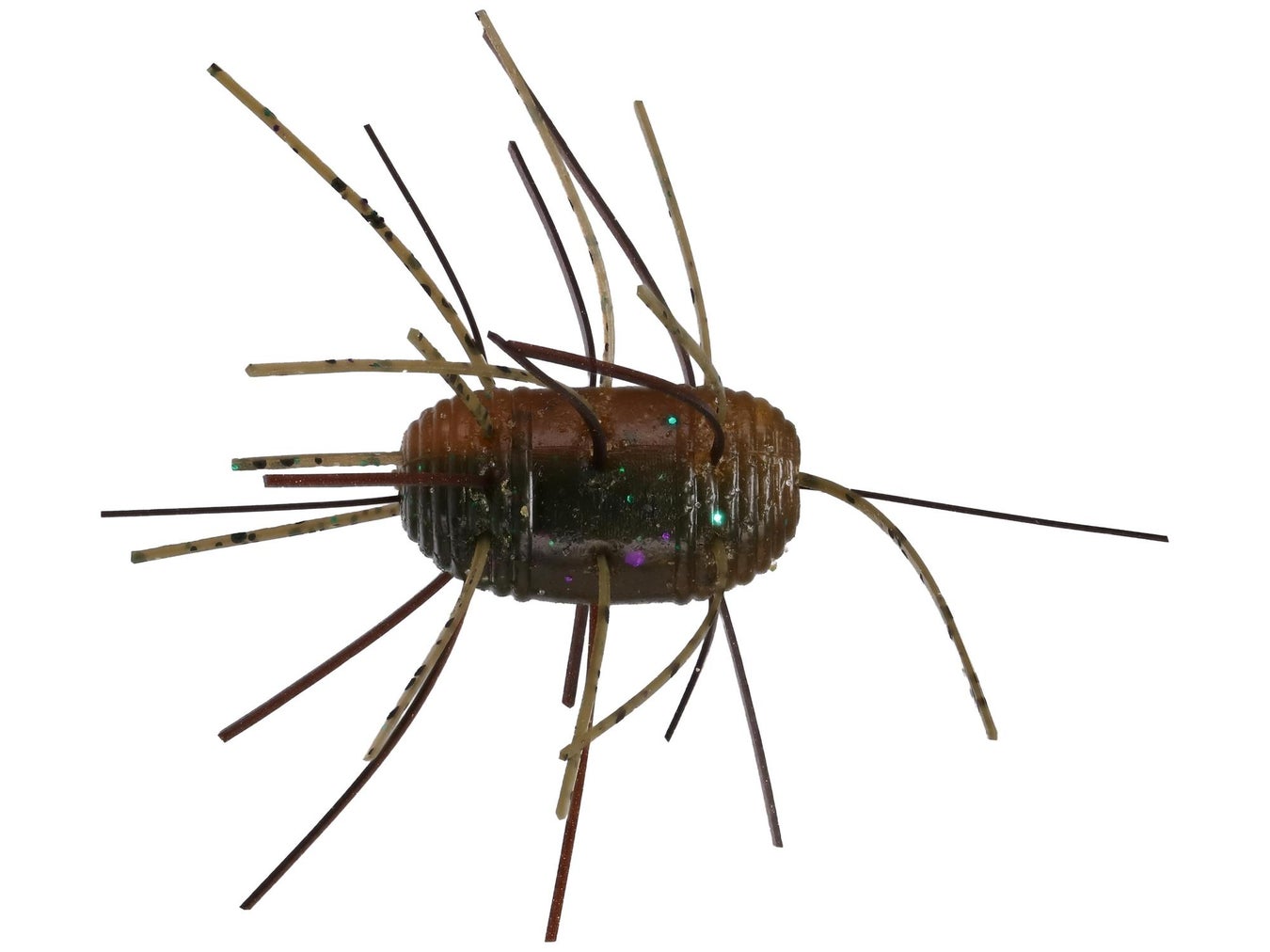 Yamamoto Fuzzy Nut Green Pumpkin Amber Laminate