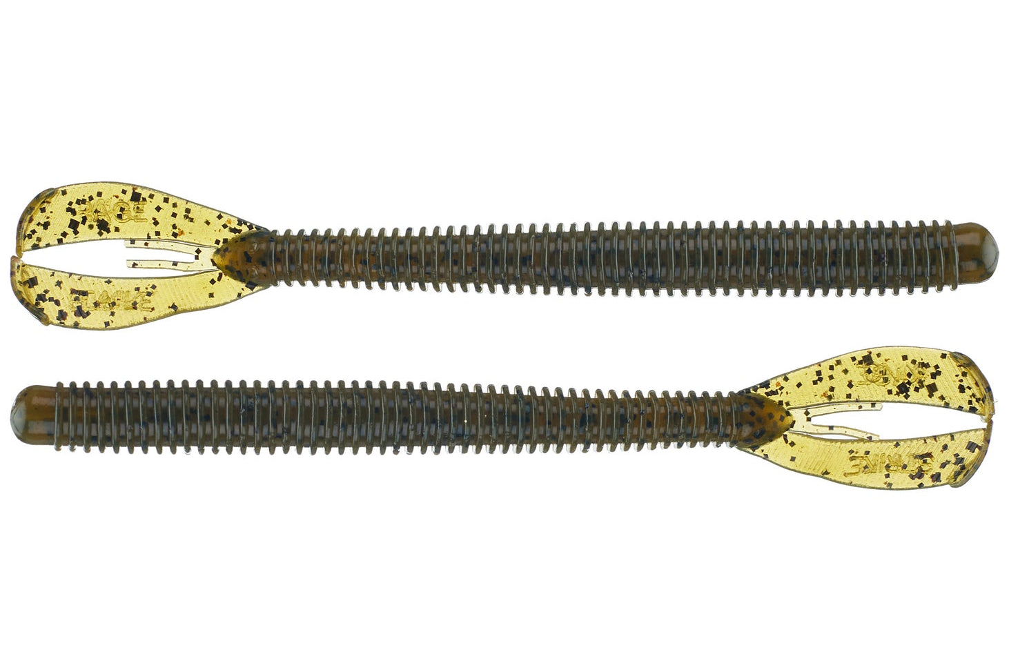 Strike King Rage Twin Tail Menace Worm 6" Green Pumpkin