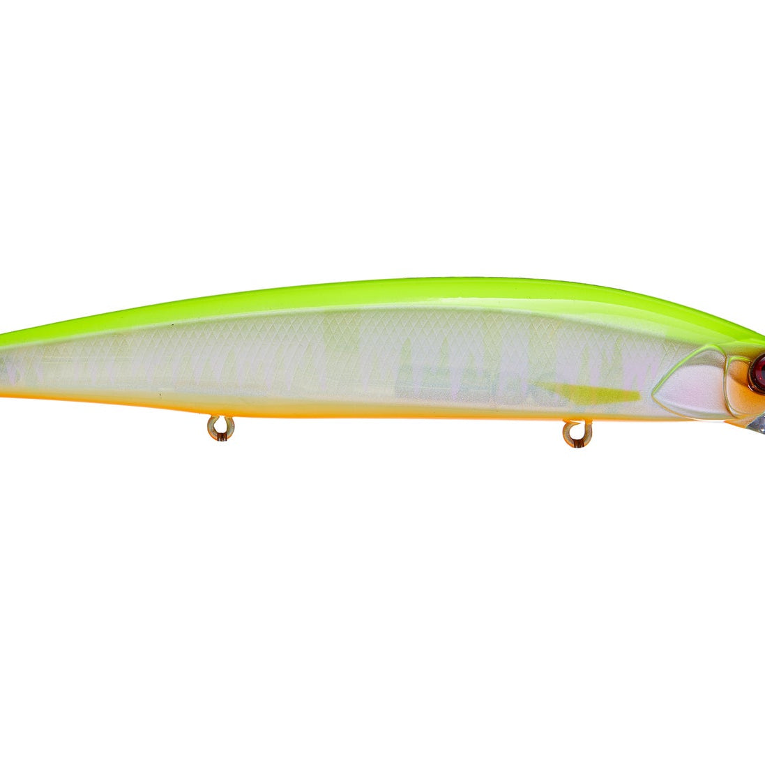 Jackall Rerange 110mm Jerkbait Chartreuse Back Pearl (D)