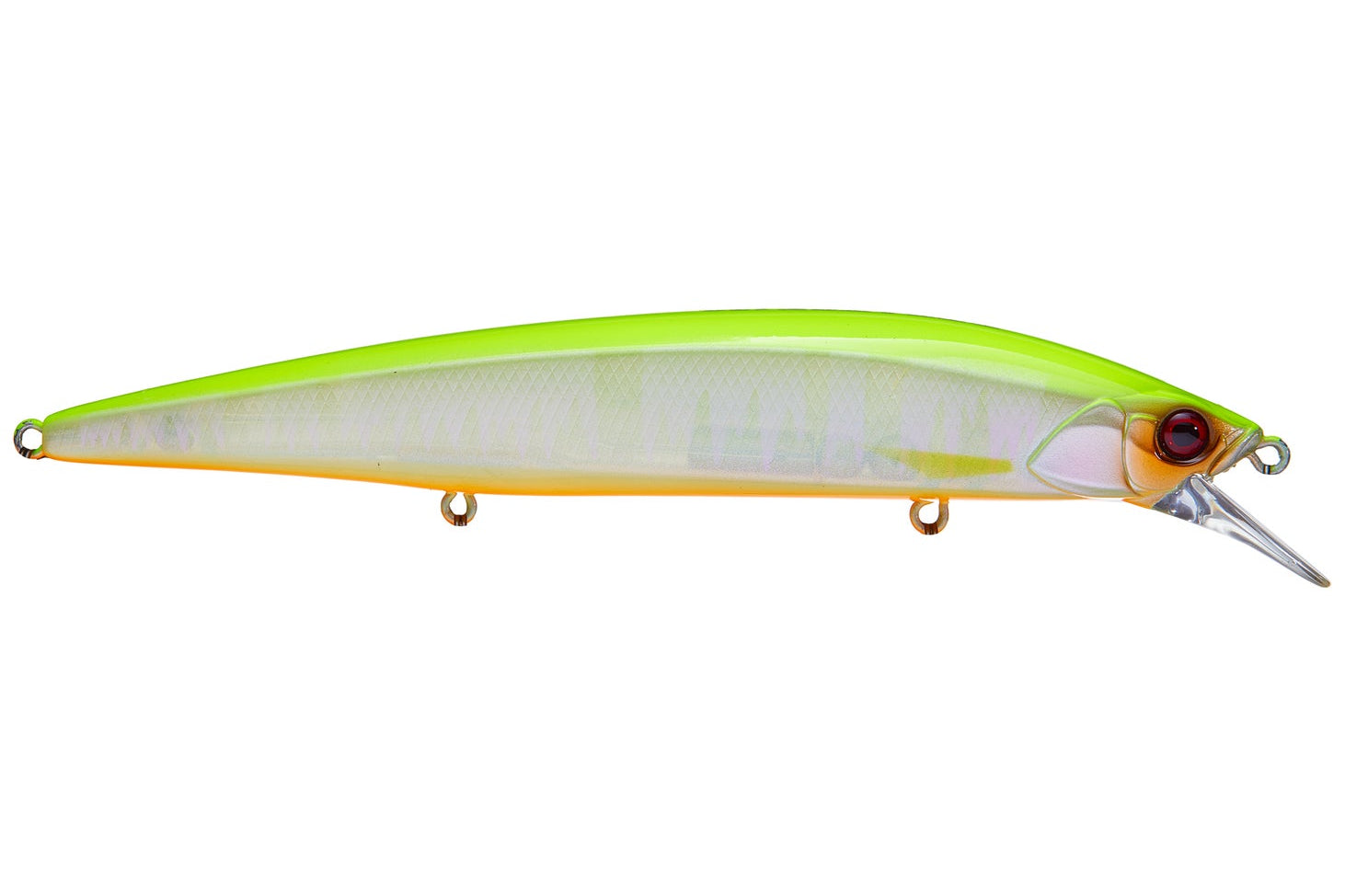 Jackall Rerange 110mm Jerkbait Chartreuse Back Pearl (D)