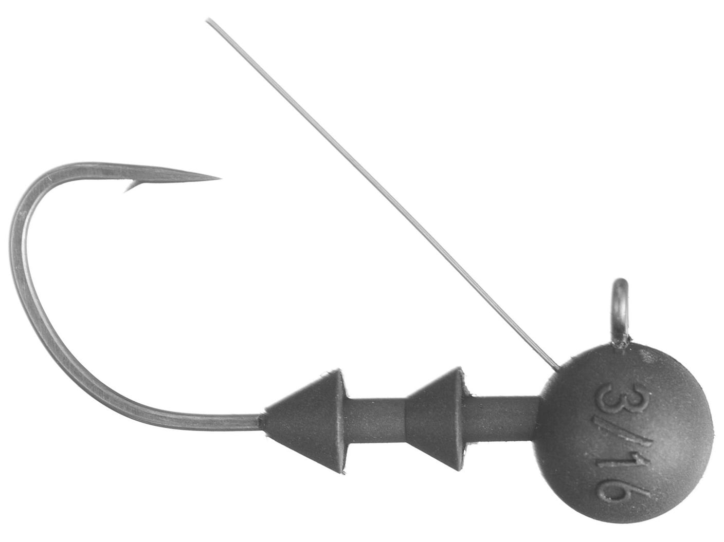 Cipher Fishing Tungsten Mid Stroll Ball Head Jig 3pk