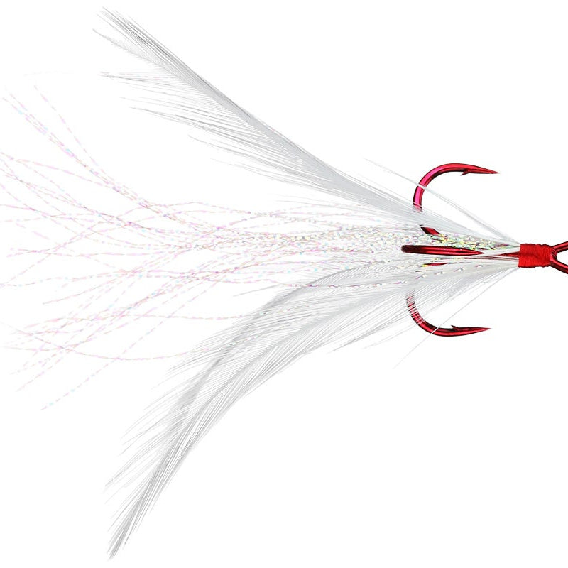 Owner Tournament Trailer Feathered Trebles White Flash - Red Hook